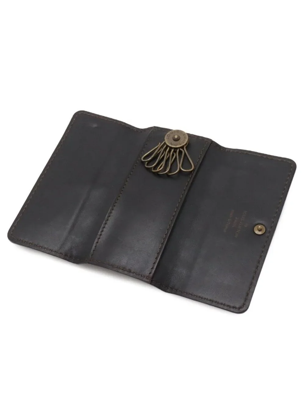 Louis Vuitton Utah Multicles 6 Key Case Cafe Dark Brown Key Holder